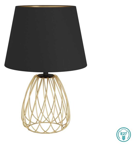 Επιτραπέζια Λάμπα Stars of Light Eglo Jazminia 390039 Χρυσό Ματ με Μαύρο