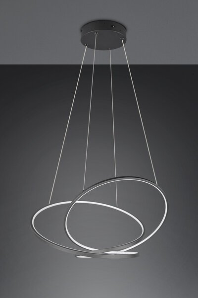 Φωτιστικό Κρεμαστό Trio Lighting DARVIN 349119132 Μαύρο Ματ (Black Mat) 2300+3000+4000K