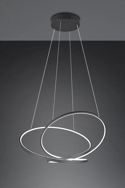 Φωτιστικό Κρεμαστό Trio Lighting DARVIN 349119132 Μαύρο Ματ (Black Mat) 2300+3000+4000K