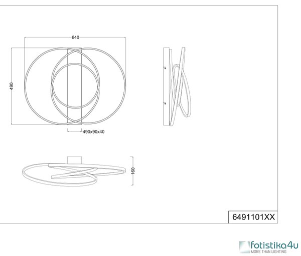 Φωτιστικό Οροφής Trio Lighting DARVIN 649110131 Λευκό Ματ (White Mat) 2300+3000+4000K