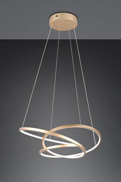 Φωτιστικό Κρεμαστό Trio Lighting DARVIN 349110179 Χρυσό Χρώμα (Gold Coloured) 2300+3000+4000K