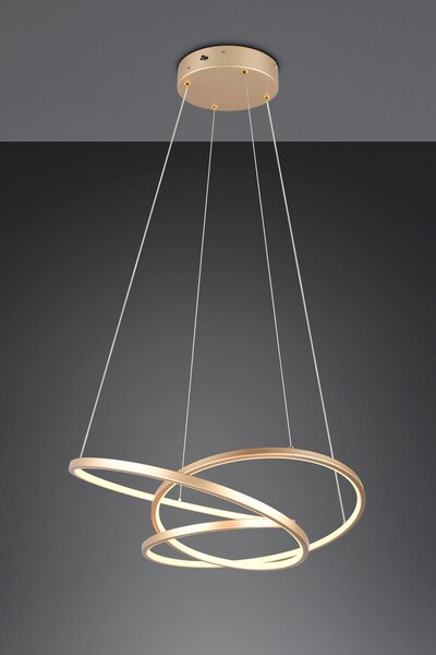 Φωτιστικό Κρεμαστό Trio Lighting DARVIN 349110179 Χρυσό Χρώμα (Gold Coloured) 2300+3000+4000K