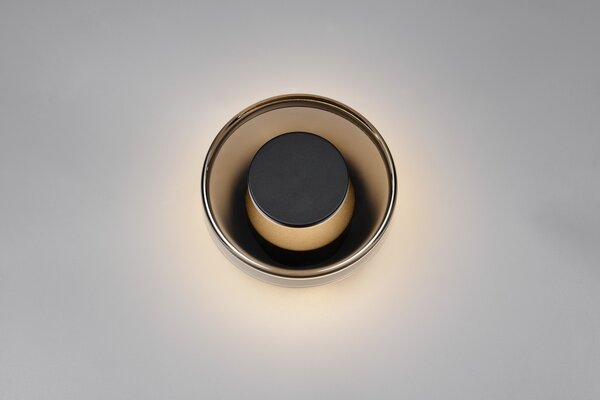 Φωτιστικό Επίτοιχο Trio Lighting CELESTE 254910132 Μαύρο Ματ (Black Mat) 3000K