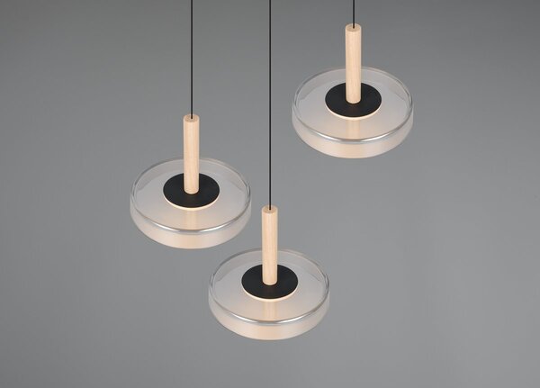 Φωτιστικό Κρεμαστό Trio Lighting CELESTE 354930332 Μαύρο Ματ (Black Mat) 3000K