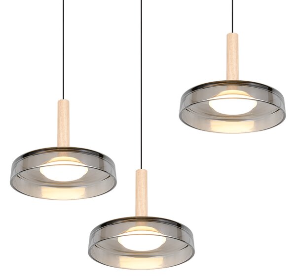 Φωτιστικό Κρεμαστό Trio Lighting CELESTE 354930332 Μαύρο Ματ (Black Mat) 3000K