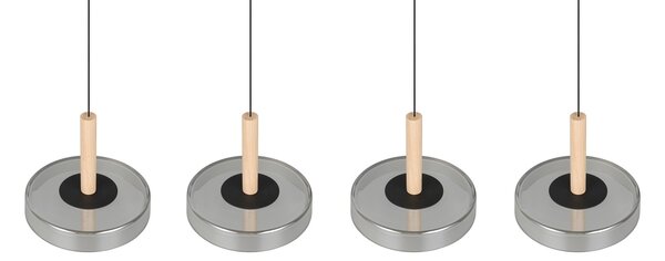 Φωτιστικό Κρεμαστό Trio Lighting CELESTE 354910432 Μαύρο Ματ (Black Mat) 3000K