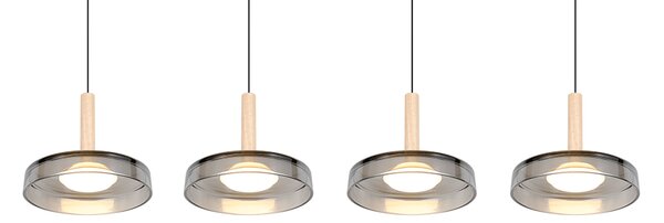 Φωτιστικό Κρεμαστό Trio Lighting CELESTE 354910432 Μαύρο Ματ (Black Mat) 3000K