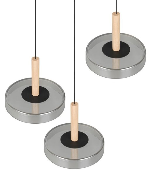 Φωτιστικό Κρεμαστό Trio Lighting CELESTE 354930332 Μαύρο Ματ (Black Mat) 3000K