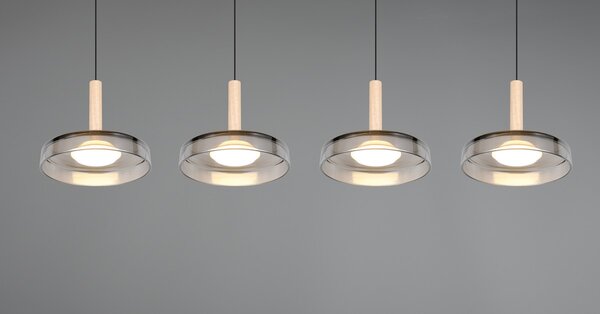 Φωτιστικό Κρεμαστό Trio Lighting CELESTE 354910432 Μαύρο Ματ (Black Mat) 3000K