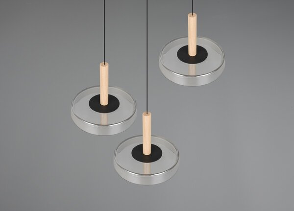 Φωτιστικό Κρεμαστό Trio Lighting CELESTE 354930332 Μαύρο Ματ (Black Mat) 3000K