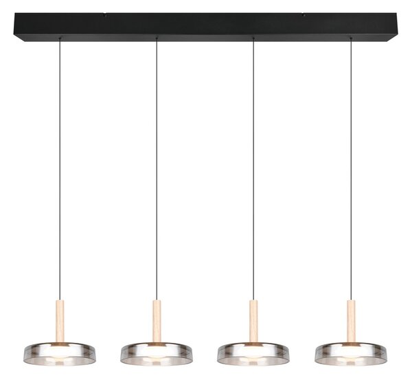 Φωτιστικό Κρεμαστό Trio Lighting CELESTE 354910432 Μαύρο Ματ (Black Mat) 3000K