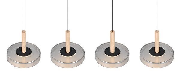 Φωτιστικό Κρεμαστό Trio Lighting CELESTE 354910432 Μαύρο Ματ (Black Mat) 3000K