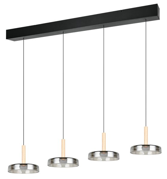 Φωτιστικό Κρεμαστό Trio Lighting CELESTE 354910432 Μαύρο Ματ (Black Mat) 3000K