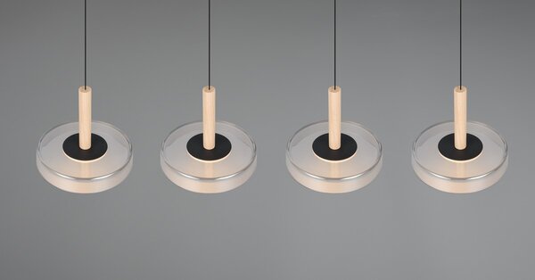 Φωτιστικό Κρεμαστό Trio Lighting CELESTE 354910432 Μαύρο Ματ (Black Mat) 3000K
