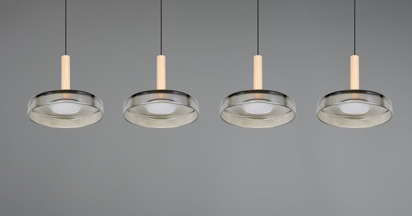 Φωτιστικό Κρεμαστό Trio Lighting CELESTE 354910432 Μαύρο Ματ (Black Mat) 3000K