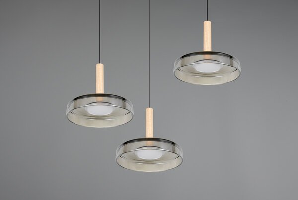 Φωτιστικό Κρεμαστό Trio Lighting CELESTE 354930332 Μαύρο Ματ (Black Mat) 3000K