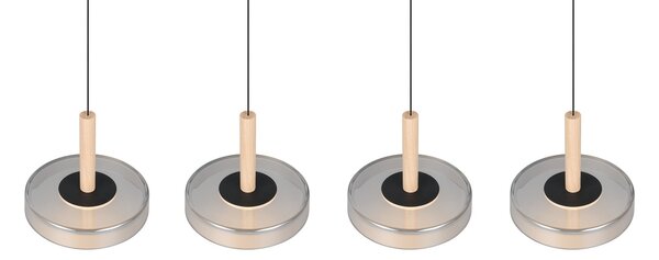 Φωτιστικό Κρεμαστό Trio Lighting CELESTE 354910432 Μαύρο Ματ (Black Mat) 3000K