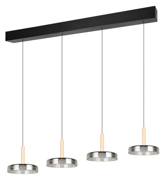 Φωτιστικό Κρεμαστό Trio Lighting CELESTE 354910432 Μαύρο Ματ (Black Mat) 3000K
