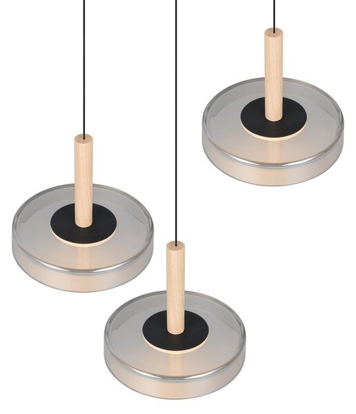 Φωτιστικό Κρεμαστό Trio Lighting CELESTE 354930332 Μαύρο Ματ (Black Mat) 3000K