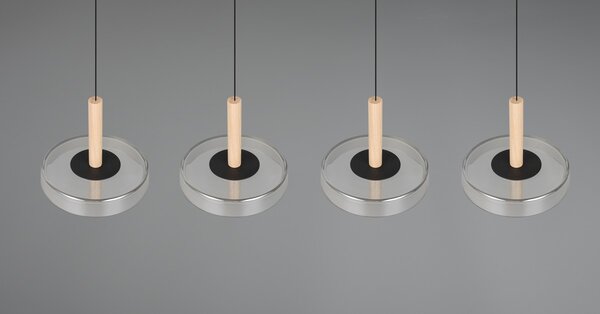 Φωτιστικό Κρεμαστό Trio Lighting CELESTE 354910432 Μαύρο Ματ (Black Mat) 3000K