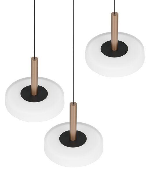 Φωτιστικό Κρεμαστό Trio Lighting CELESTE 354930365 Καφετί (Coffee) 3000K