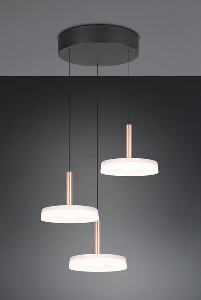 Φωτιστικό Κρεμαστό Trio Lighting CELESTE 354930365 Καφετί (Coffee) 3000K
