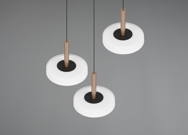 Φωτιστικό Κρεμαστό Trio Lighting CELESTE 354930365 Καφετί (Coffee) 3000K
