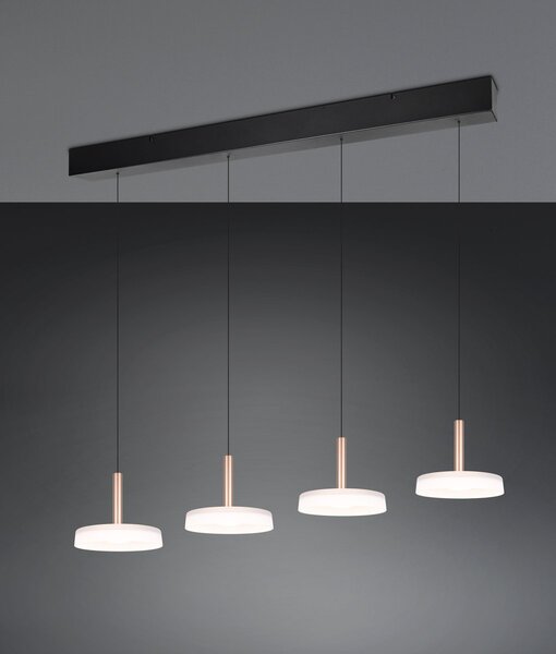 Φωτιστικό Κρεμαστό Trio Lighting CELESTE 354910465 Καφετί (Coffee) 3000K