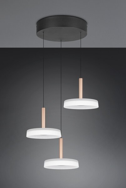 Φωτιστικό Κρεμαστό Trio Lighting CELESTE 354930365 Καφετί (Coffee) 3000K
