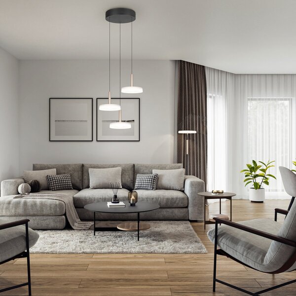 Φωτιστικό Επιδαπέδιο Trio Lighting CELESTE 454910165 Καφετί (Coffee) 3000K