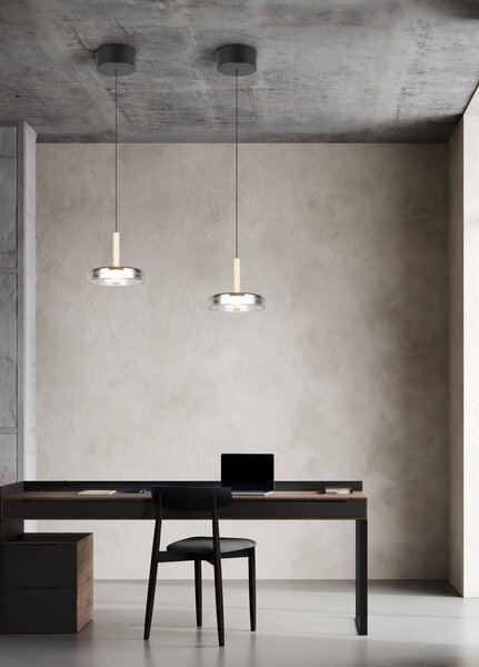 Φωτιστικό Κρεμαστό Trio Lighting CELESTE 354910132 Μαύρο Ματ (Black Mat) 3000K