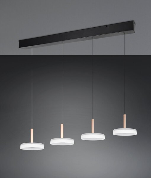 Φωτιστικό Κρεμαστό Trio Lighting CELESTE 354910465 Καφετί (Coffee) 3000K