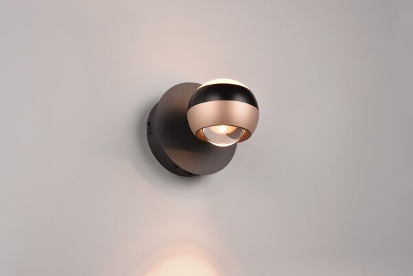 Φωτιστικό Επίτοιχο Trio Lighting ORBIT 244410132 Μαύρο Ματ (Black Mat) 2300+3000+4000K