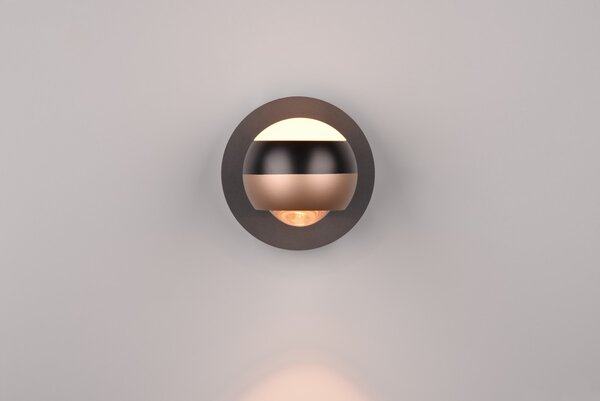 Φωτιστικό Επίτοιχο Trio Lighting ORBIT 244410132 Μαύρο Ματ (Black Mat) 2300+3000+4000K