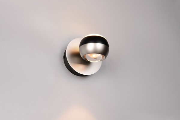 Φωτιστικό Επίτοιχο Trio Lighting ORBIT 244410107 Νίκελ ματ (Nickel Mat- Satin) 2300+3000+4000K