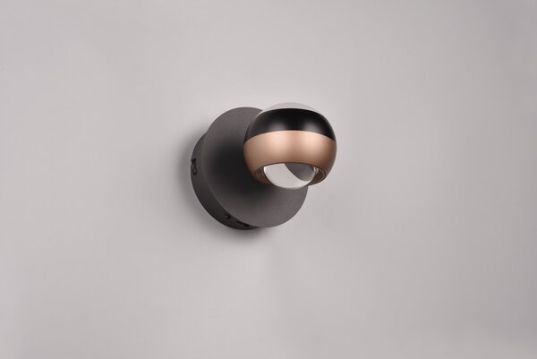 Φωτιστικό Επίτοιχο Trio Lighting ORBIT 244410132 Μαύρο Ματ (Black Mat) 2300+3000+4000K