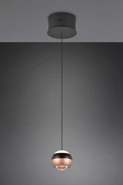 Φωτιστικό Κρεμαστό Trio Lighting ORBIT 344410132 Μαύρο Ματ (Black Mat) 2300+3000+4000K