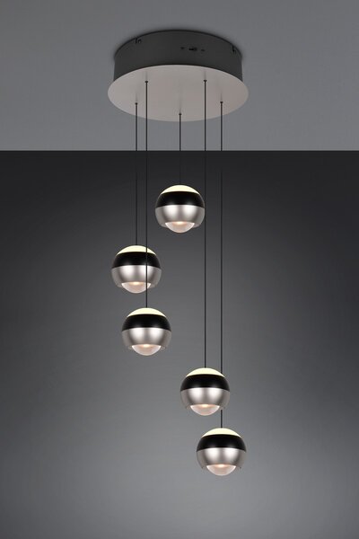 Φωτιστικό Κρεμαστό Trio Lighting ORBIT 344430507 Νίκελ ματ (Nickel Mat- Satin) 2300+3000+4000K