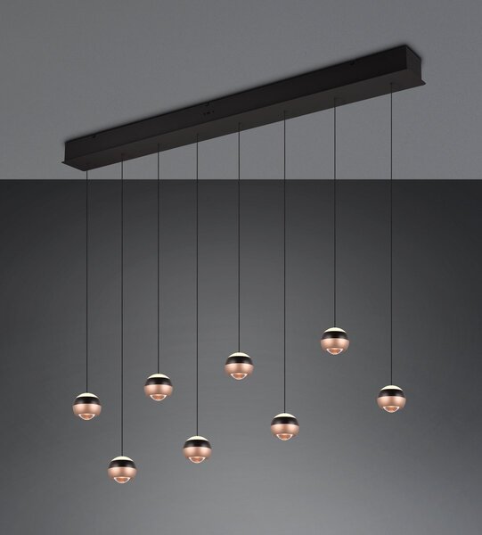 Φωτιστικό Κρεμαστό Trio Lighting ORBIT 344410832 Μαύρο Ματ (Black Mat) 2300+3000+4000K