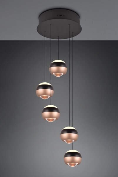 Φωτιστικό Κρεμαστό Trio Lighting ORBIT 344430532 Μαύρο Ματ (Black Mat) 2300+3000+4000K