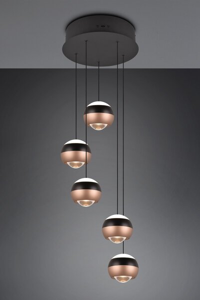 Φωτιστικό Κρεμαστό Trio Lighting ORBIT 344430532 Μαύρο Ματ (Black Mat) 2300+3000+4000K