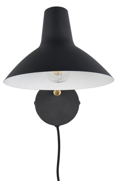 Φωτιστικό Επίτοιχο Trio Lighting TRAVELLER 263470180 Μαύρο Ματ (Black Mat) και Χρυσό Χρώμα (Gold Coloured)
