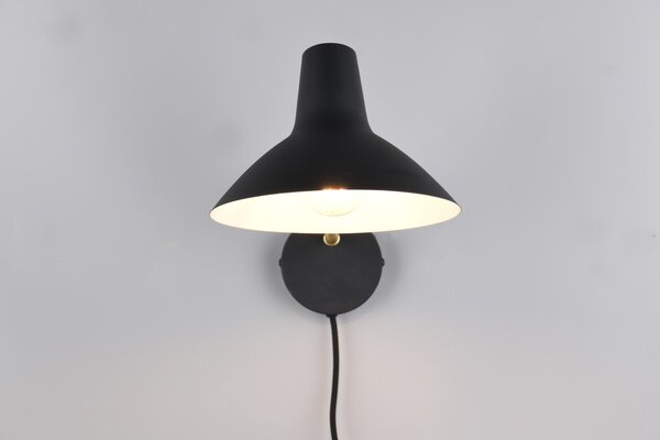 Φωτιστικό Επίτοιχο Trio Lighting TRAVELLER 263470180 Μαύρο Ματ (Black Mat) και Χρυσό Χρώμα (Gold Coloured)