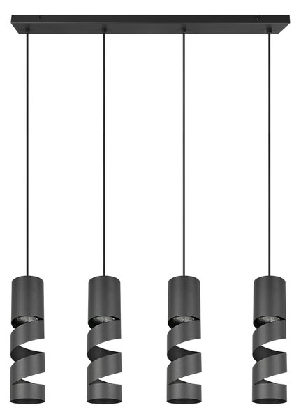 Φωτιστικό Κρεμαστό Trio Lighting STREAM 364000432 Μαύρο Ματ (Black Mat)