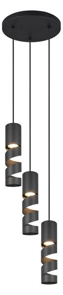 Φωτιστικό Κρεμαστό Trio Lighting STREAM 364030332 Μαύρο Ματ (Black Mat)