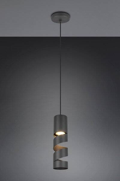 Φωτιστικό Κρεμαστό Trio Lighting STREAM 364000132 Μαύρο Ματ (Black Mat)
