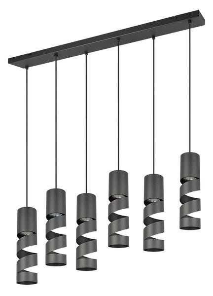 Φωτιστικό Κρεμαστό Trio Lighting STREAM 364000632 Μαύρο Ματ (Black Mat)