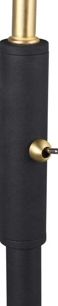 Φωτιστικό Επιδαπέδιο Trio Lighting TRAVELLER 463400180 Μαύρο Ματ (Black Mat) και Χρυσό Χρώμα (Gold Coloured)