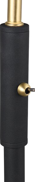 Φωτιστικό Επιδαπέδιο Trio Lighting TRAVELLER 463400180 Μαύρο Ματ (Black Mat) και Χρυσό Χρώμα (Gold Coloured)