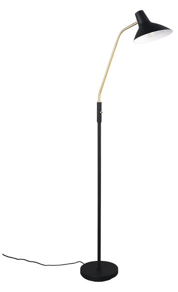 Φωτιστικό Επιδαπέδιο Trio Lighting TRAVELLER 463400180 Μαύρο Ματ (Black Mat) και Χρυσό Χρώμα (Gold Coloured)